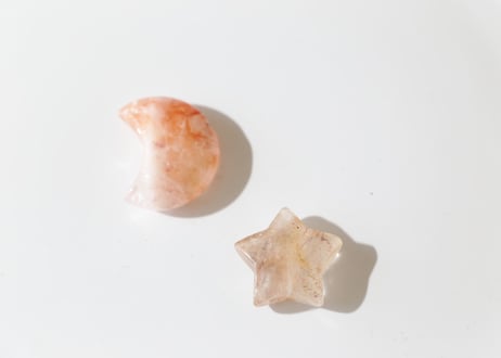 【煌めき】ヘマタイトインクォーツ 月と星