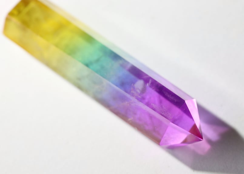 レインボー　オーラクォーツ　水晶 ポリッシュ　ポイント　Ａ レインボー オーラクォーツ 水晶 ポリッシュ ポイント A オーラ