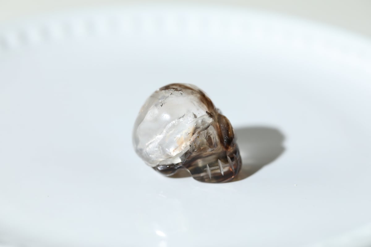 揺るぎない心】スモーキークォーツ ミニスカル | Y.S.Y24