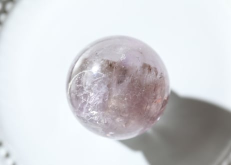 【アカシックレコード】虹入りトリコロール 水晶 スフィア
