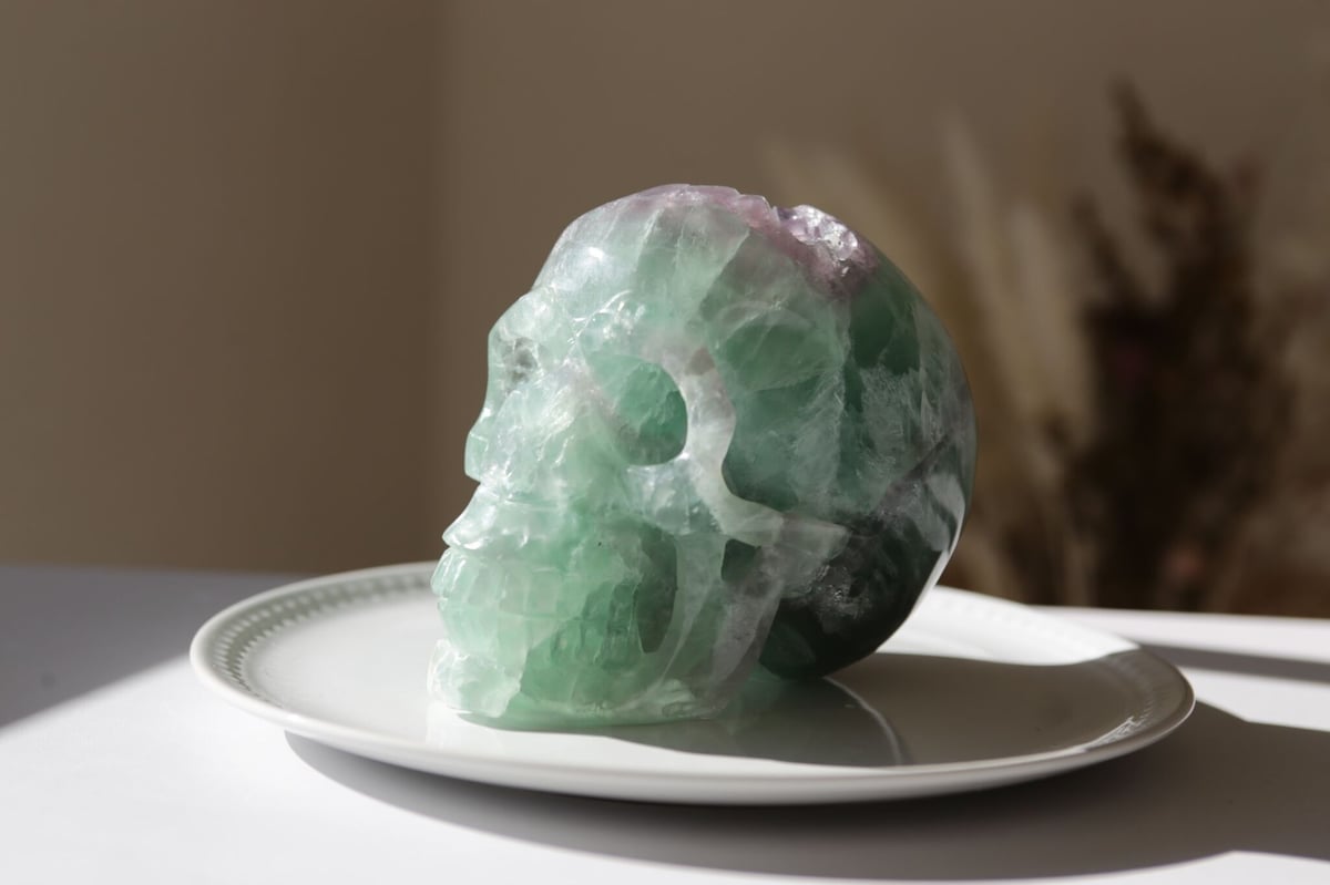 << 大幅値下げ >> ブルーフローライトスカル 楽天市場】【7月20日の誕生日石】カラーチェンジフローライト18