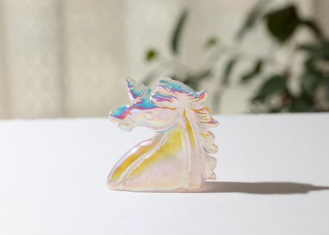 葉月ゆうによる技封入❣️【7億円のヒーリングエネルギー】エンジェルオーラ ローズクォーツ ユニコーン ※イベントクーポン使用不可