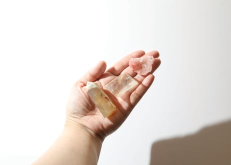 【意識の光彩】キラキラかがやく光と花のセット