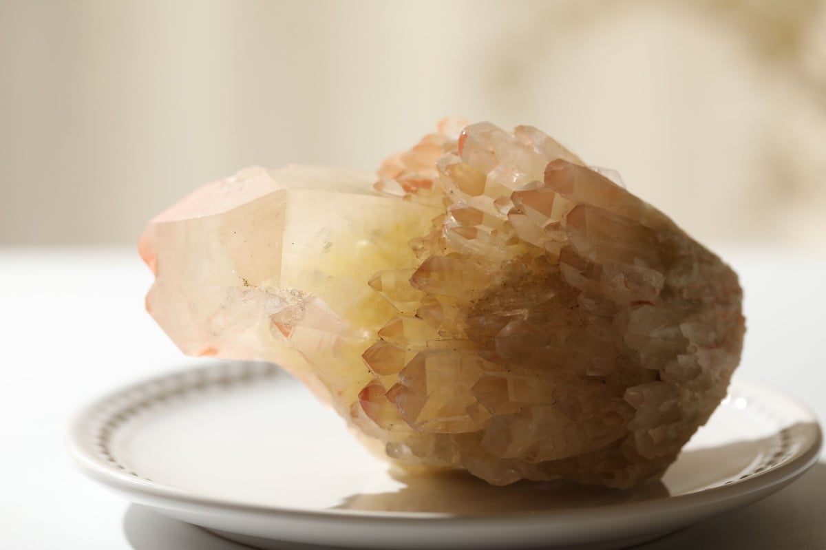 クンダリーニクォーツ①　非加熱シトリン　コンゴ産　クンダリーニシトリン 希少・高品質]コンゴ産天然シトリン原石/クンダリーニクォーツ