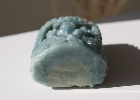 【大いなる静けさ】アクアマリン 両面ガネーシャ