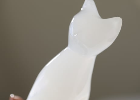 【社を守る猫】ホワイトカルサイト ねこ