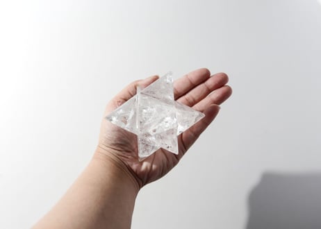 【仲間を呼ぶ】ブラジル産 虹入り クリアクォーツ マカバ