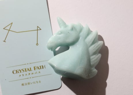 【CRYSTAL PATH クリスタルパス（魔法使いになる）シジル封入 オリジナルカードつき❣️】アマゾナイト ユニコーン ※イベントクーポン使用不可