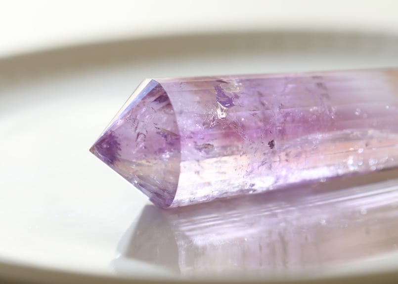 美しい魔女の杖】虹入りアメトリン ヴォーゲルワンド 24面カット | Y.S.Y24