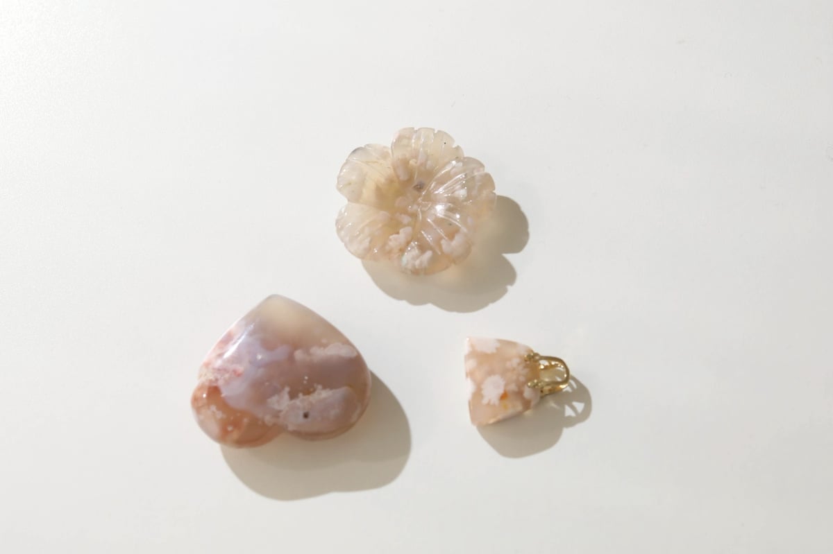 悟りのシッディ入り】春のチェリーブロッサムアゲートセット | Y.S.Y24