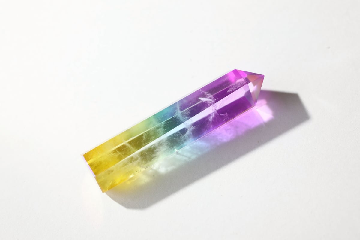 魔法をかけて】レインボーオーラクォーツ ポイント | Y.S.Y24