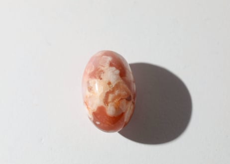 【芸術家の生命】ハイクオリティ チェリーブロッサムアゲート リンガム