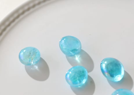 【地球の美しさ】アクアオーラクォーツ タンブルS（6個セット）
