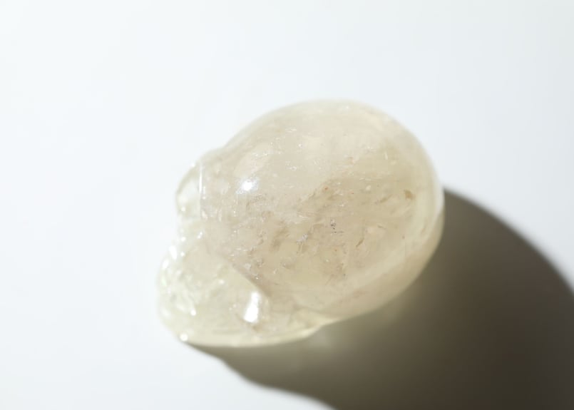 シトリン✨ スカル ♡大きい虹がでます╰(*´︶`*)╯♡ あなたに寄り添う】虹入り シトリン スカル | Y.S.Y24