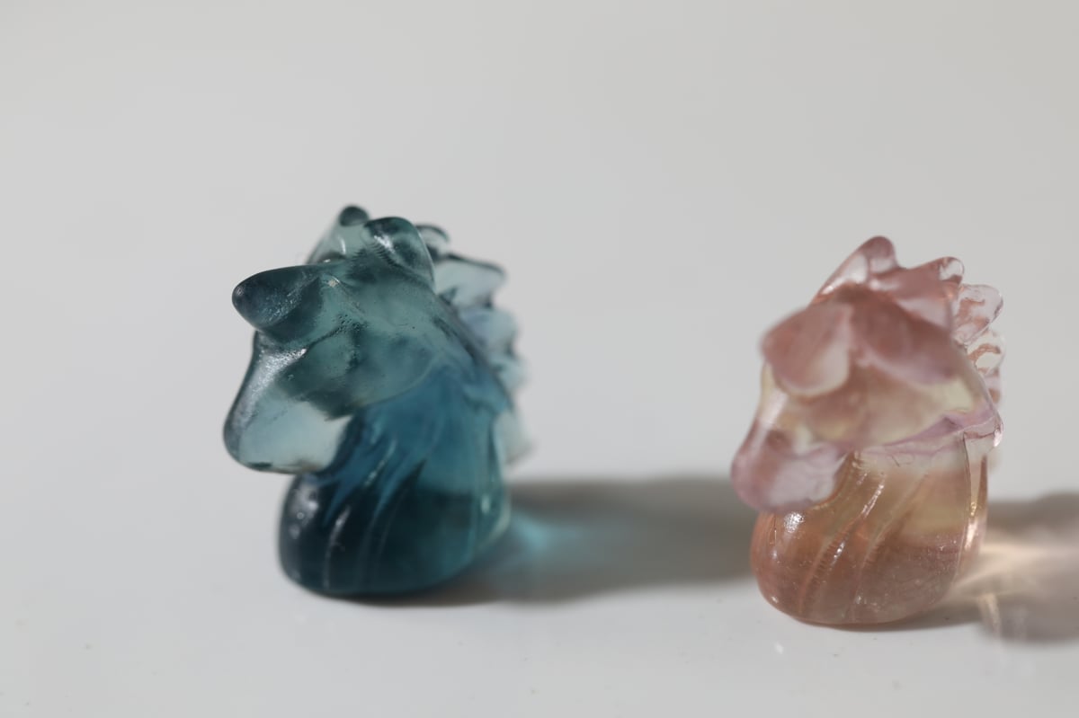 ファントムフローライトユニコーン ファントムフローライトユニコーン ☆色鮮やかで爽やかなフローライト