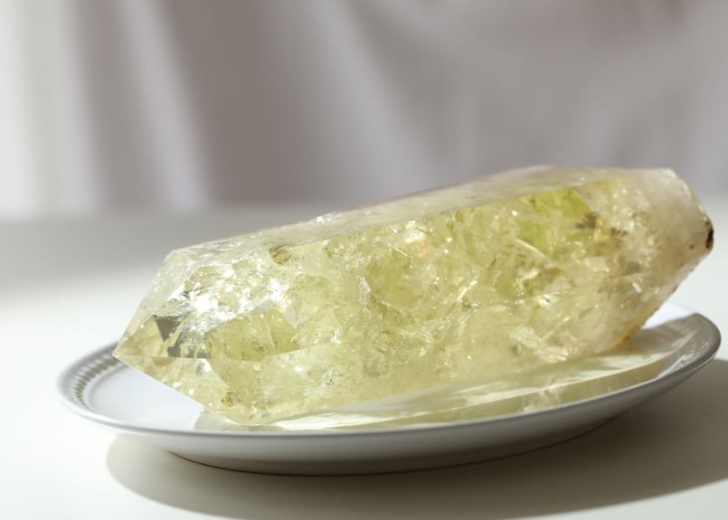 Special healing】虹入り ナチュラルシトリン ポイント | Y.S.Y24