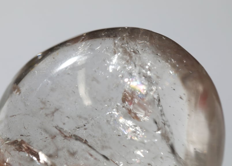高品質　クリアクォーツ　握り石139.5g 浄化　NO.218 高品質 クリアクォーツ 握り石139.5g 浄化 NO.218