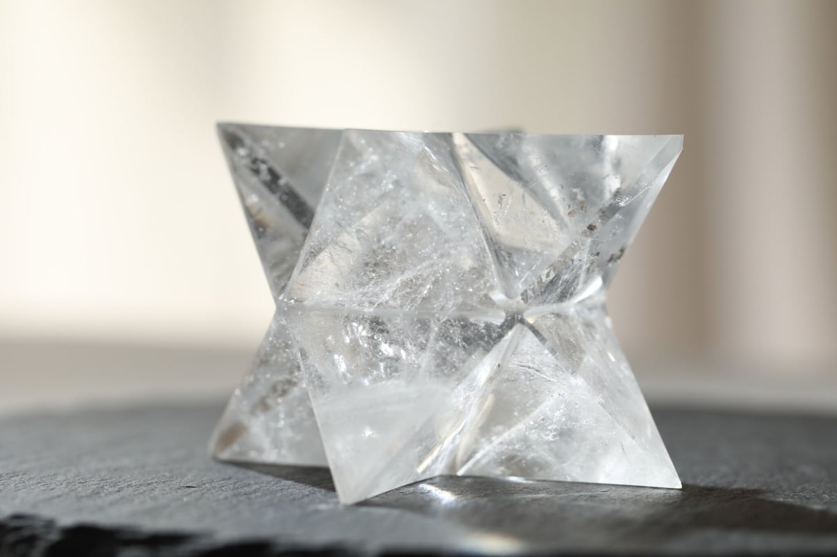 【クリア クォーツ】 マカバ スター　CLEAR QUARTZ クリアクォーツ マカバ 【宇宙の叡智】 | Y.S.Y24
