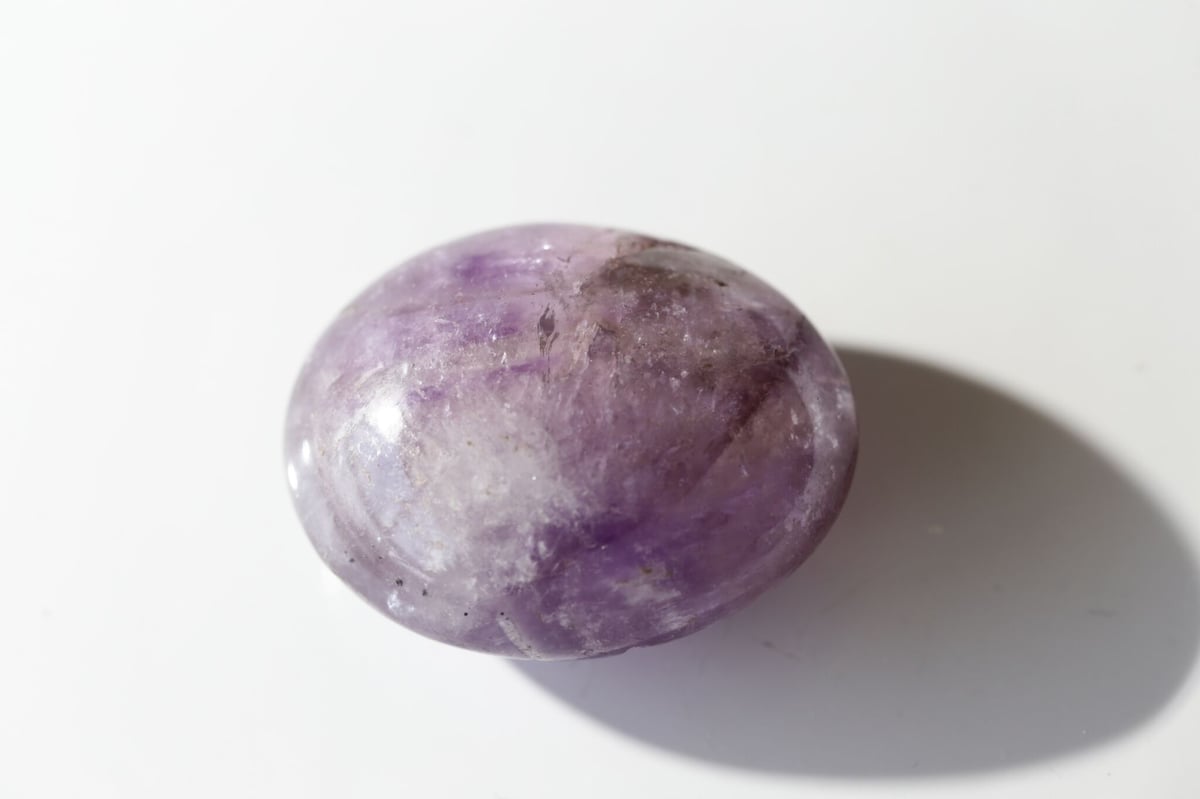 ドリームアメジスト♡握り石♡ お財布に♡No2203 ドリームアメジスト