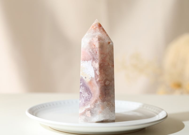 ずっと】チェリーブロッサムアゲート＆アメジスト ポイント | Y.S.Y24