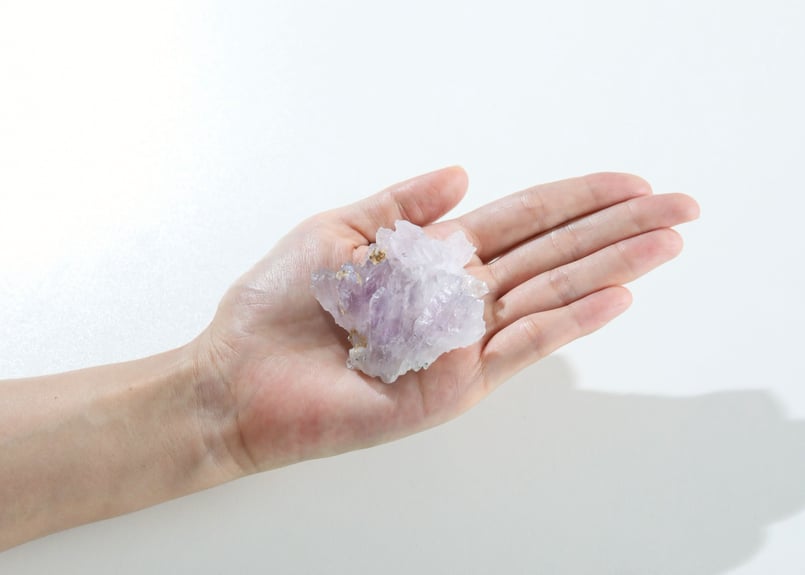 青天井に夢が叶う、青天井に成功に導く技入り】フラワーアメジスト