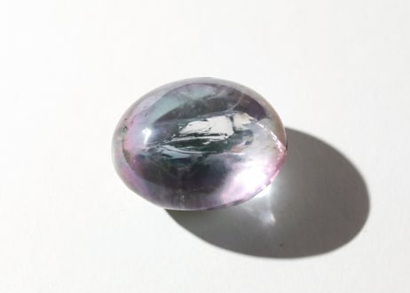 葉月ゆうによる技封入❣️【神と繋がり真を生きる】ハイクオリティ エンジェルオーラアメジスト 握り石 オレンジの手編み巾着付き ※イベントクーポン使用不可