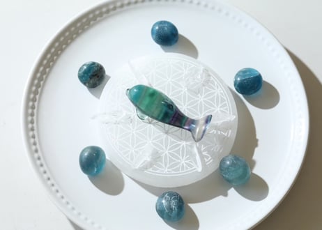 【癒しの海の魔法】ブルーフローライトの海のグリッド