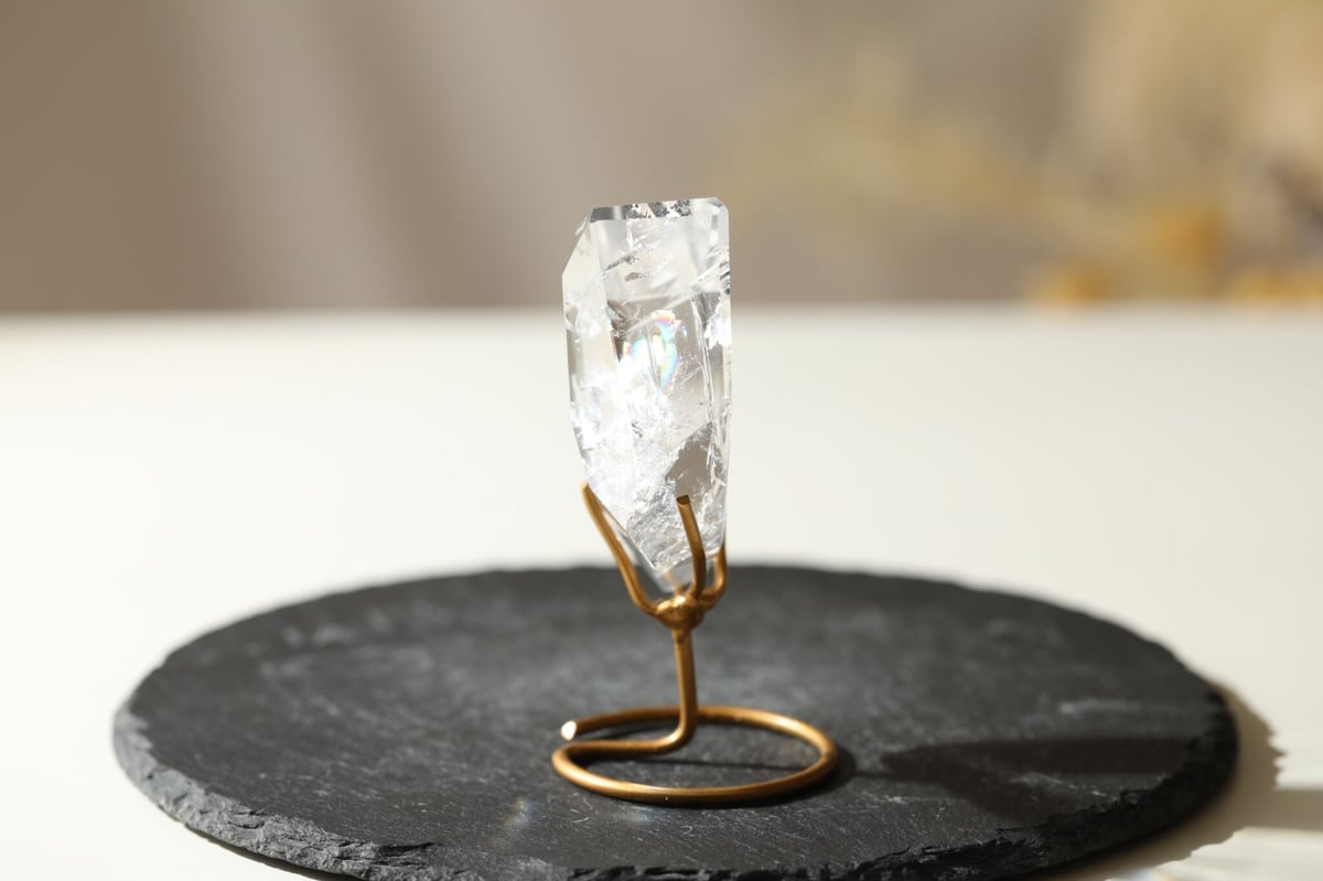 超美品】レムリアンクリスタル台座付き(写真内) 超美品】レムリアンクリスタル台座付き(写真内)