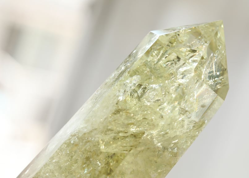 虹入りシトリン 5Kg シトリンクォーツ 丸玉 スフィア 虹入り 155mm 送料無料 一点物