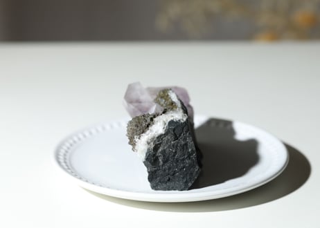 技封入❣️【宇宙意識と接続する】ブランドバーグ産 アメジスト with クォーツ クラスター【チャンス】 ※イベントクーポン使用不可