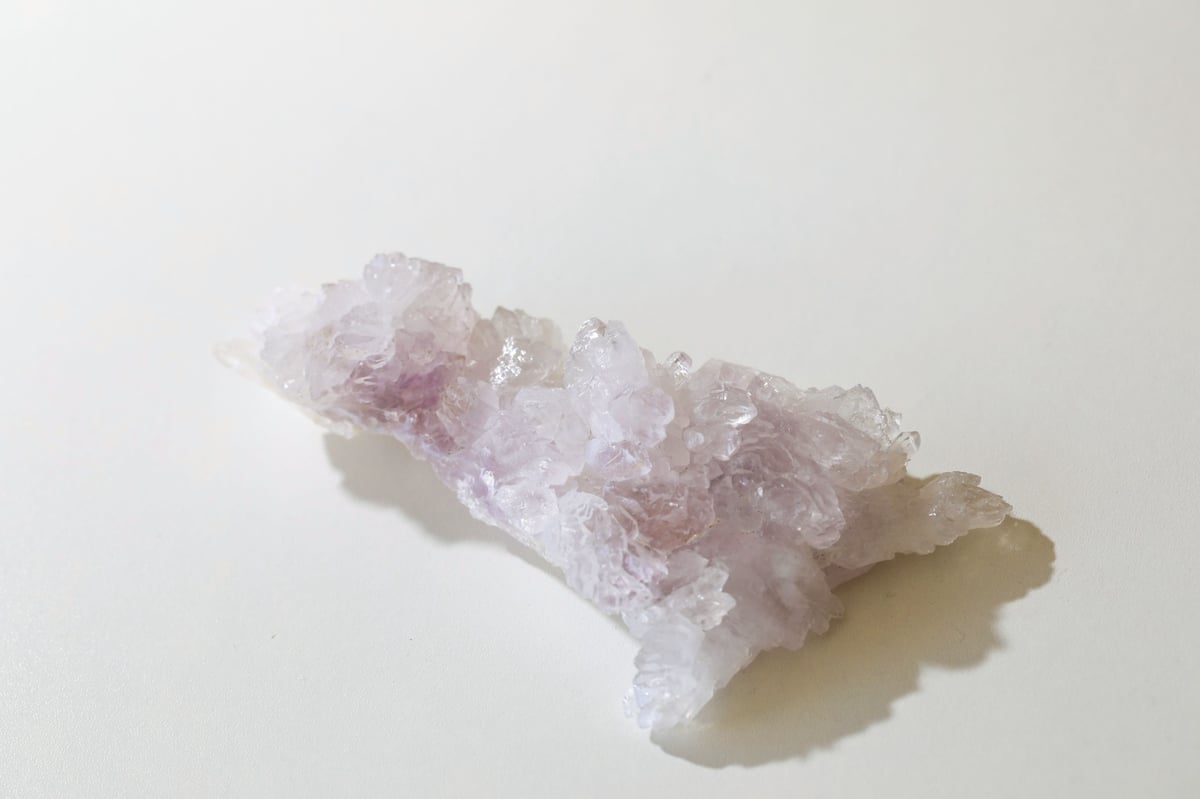 akinko3様❇️アメジスト・フラワー 虹入り 美麗クラスター～女神性の祝福～ アメジストセージの曲線を活かして #アメジストセージ #ピンクスター