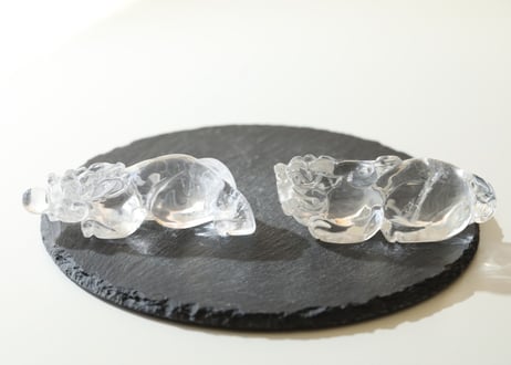 【お金と仲良くなる】クリアクォーツ ヒキュウペア