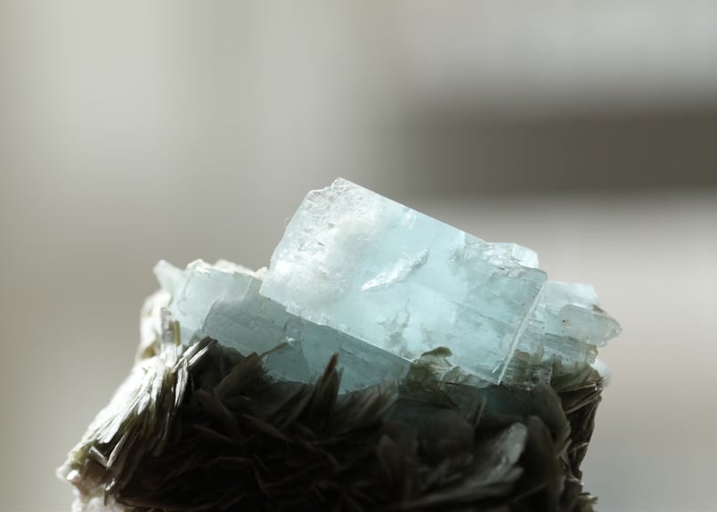 宇宙意識と接続する】技入り❣️ アクアマリン＆マイカ 原石 【人魚の