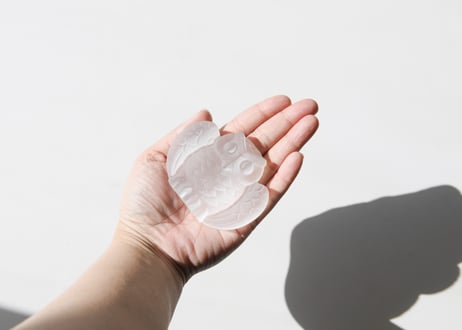 【雪の精】セレナイト ふくろう