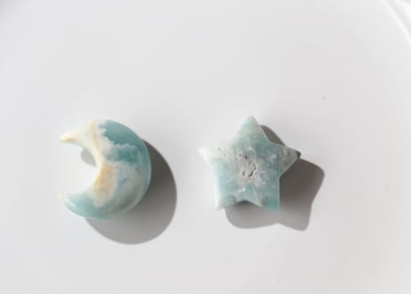 【生きる希望】アマゾナイト 月と星 C
