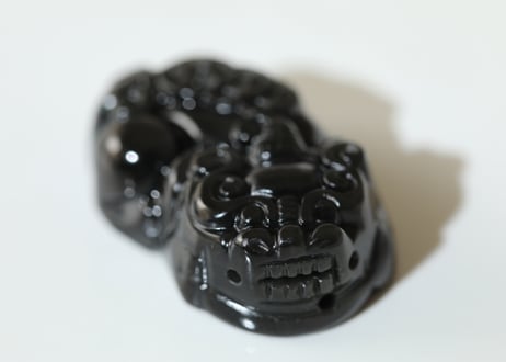 【現実を動かす】レインボーオブシディアン ヒキュウペア