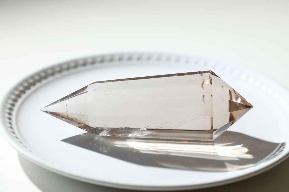 高品質　レムリアンシードクリスタル　スモーキー12面体　ヴォーゲルワンド　天然石 高品質 レムリアンシードクリスタル スモーキー12面体