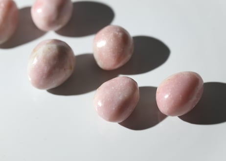 【マインドの拘束からの解放シッティ入り】ピンクオパール タンブル (6個セット)