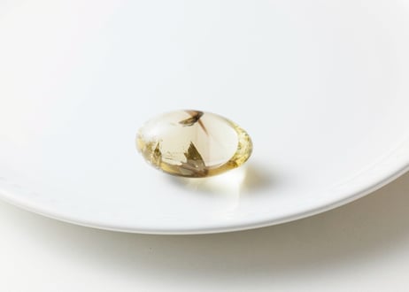 【あなたの輝き】ハイクオリティ 虹入り スモーキーシトリン タンブル