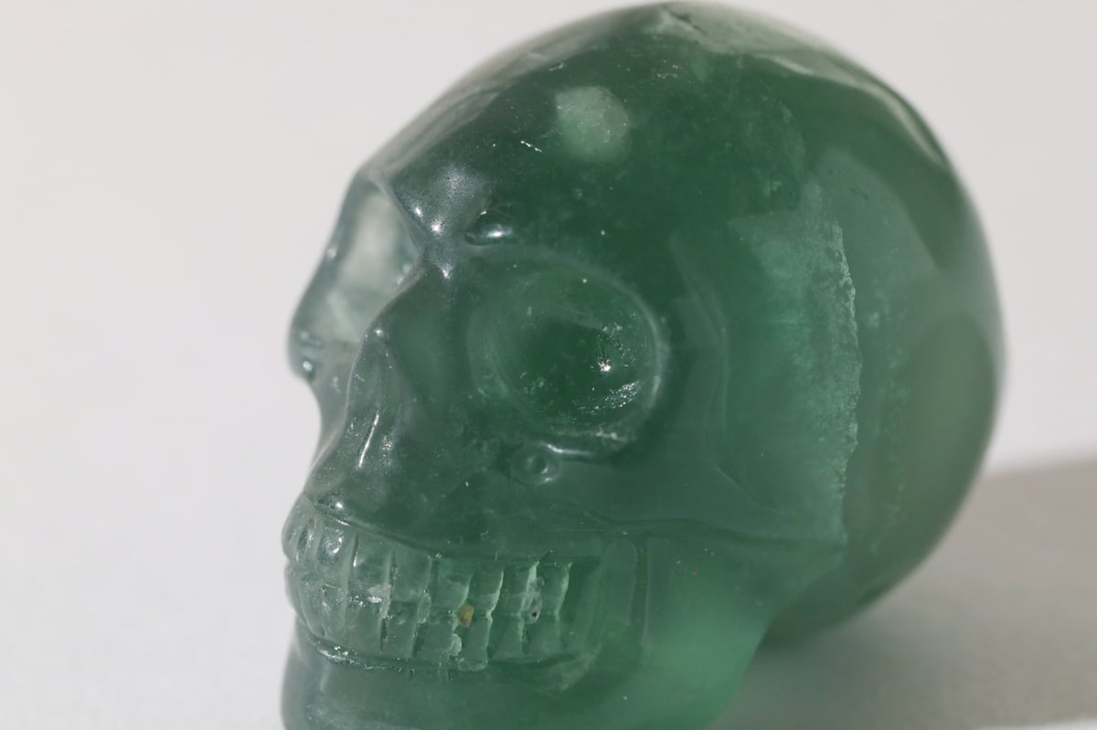 聖なる閃き】グリーンフローライト スカル | Y.S.Y24