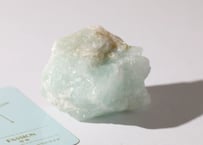【PASSION 情熱（良い出会い・流れの中に生きる）シジル封入 オリジナルカード付き❣️】アクアマリンwithクォーツ 原石 ※イベントクーポン使用不可