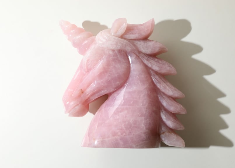 虹をかける】ローズクォーツ ユニコーンXL | Y.S.Y24