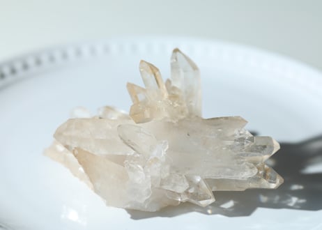 【悟りとともに】ゼコデソーザ産 虹入り ゴールデンクォーツ ダブルターミネーテッドクラスター