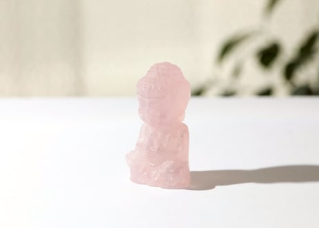 技封入❣️【先祖供養/時給一億/あらゆる可能性の扉を開く】ローズクォーツ ブッダ ※イベントクーポン使用不可