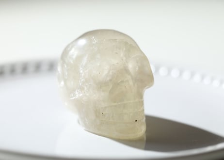 【豊かな星】虹入り ナチュラルシトリン スカル