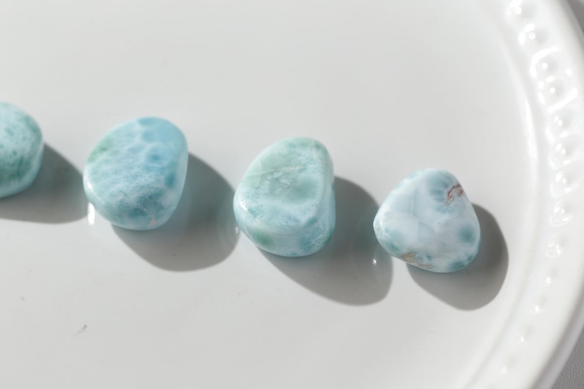 ★限定再入荷★高品質♢お買い得【カリブ海の宝石♢ラリマータンブル連】❤️ ◇価格以上の価値！確かな品質◇幻のラリマー◇カリブ海に咲いた