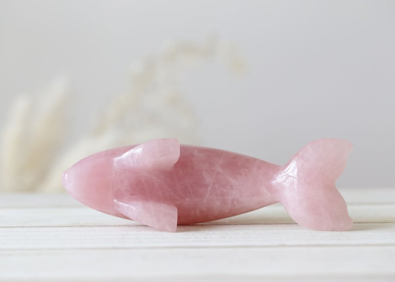 慈愛のイルカ】ローズクォーツ イルカ | Y.S.Y24