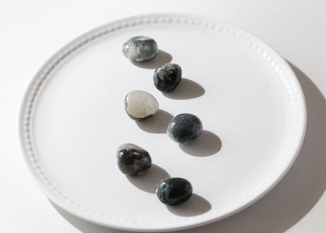 【勇気をあなたに】モスアゲート タンブル（6個セット）