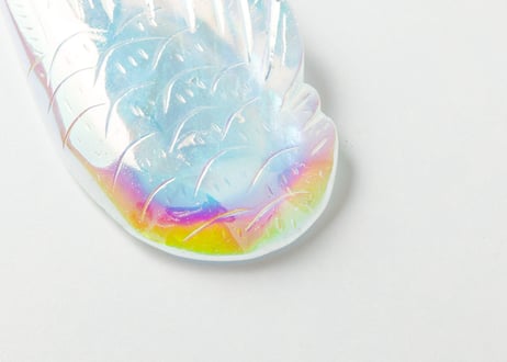 エドワード淺井さんによる技入り❣️【青天井に夢が叶う/青天井に成功に導く】エンジェルオーラ クリアクォーツ 天使の羽 台座付き ※イベントクーポン使用不可