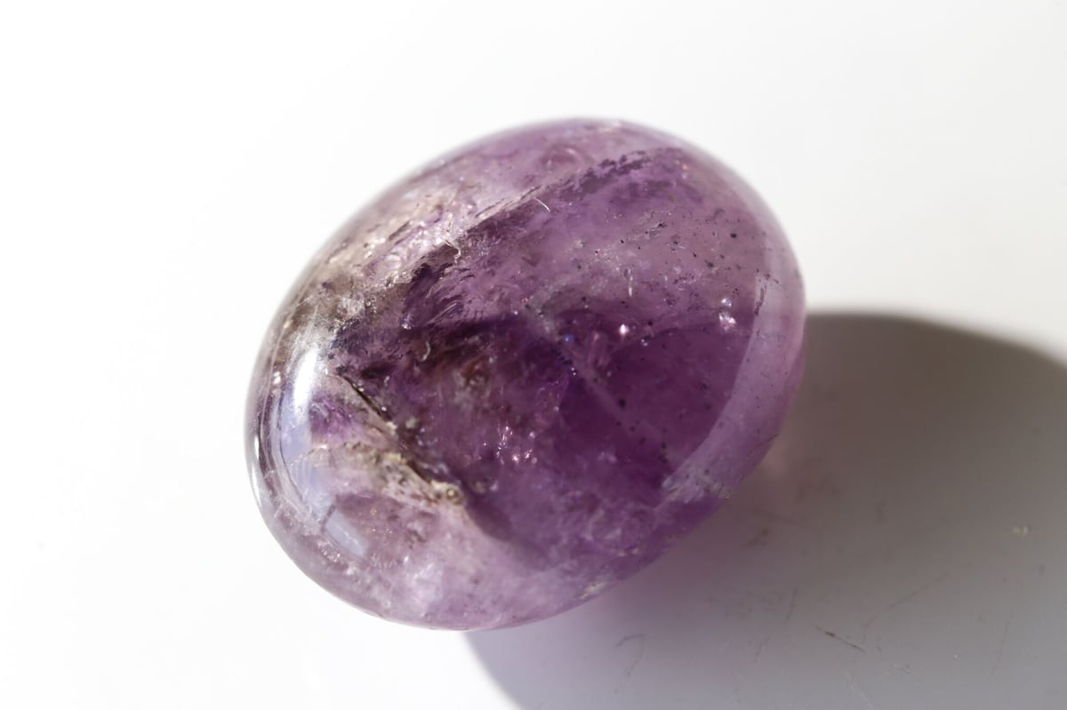 ドリームアメジスト♡握り石♡ お財布に♡No2203 ドリームアメジスト